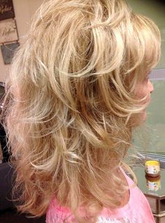 Choppy Shag Hairstyles Medium No Bangs, Shoulder Length Feathered Hairstyles, Hairstyles Long Hair, Blonde Layered Hair, Haircuts For Medium Length Hair, Shag Hairstyles