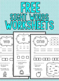 the free sight words worksheets are perfect for beginning and ending sounds in this set