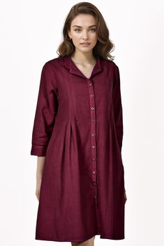 The very beautiful Cotton-Linen tunic dress or kurta, available on demand (made to order) and customizable.Sizing: Please refer to our Size Chart to find your sizeThe item features90% Cotton 10% Linen Shirt style tunic or dressCasual Shirt collar, front open dressWear as dress or with culottes, leggings or pants3/4 sleevesAverage length: 45 inLength of product may slightly vary as per the sizes. Please note: smaller size may be slightly shorter and bigger size may be slightly longer in lengthVar Traditional Long Sleeve Dress With Buttons, Traditional Long Sleeve Buttoned Dresses, Dress Kurti, Open Dress, Short Tunic, Linen Tunic Dress, Top Wedding Dresses, Linen Shirt Dress, Linen Tunic