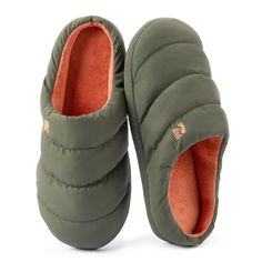 PRICES MAY VARY. Like mini-down jackets for your feet, these slippers provide insulated warmth from inside the house to the campground Sturdy rubber sole protects your feet against hard ground, with anti-skid traction preventing slips and falls Memory foam cushioning alleviates stress from your tired feet after a long hike or simply coming home from work Soft microfiber lining comforts your feet with or without socks on, wicks away moisture to keep the interior sweat-free and odorless Machine wa Comfortable Slip-on Slippers For Outdoor, Non-slip Slip-on Slippers For Outdoor Activities, Outdoor Winter Slippers With Round Toe, Non-slip Synthetic Slippers For Outdoor Use, Outdoor Non-slip Synthetic Slippers, Comfortable Outdoor Synthetic Slippers, Winter Outdoor Slippers With Rubber Sole, Comfortable Outdoor Slippers For Winter, Comfortable Outdoor Winter Slippers