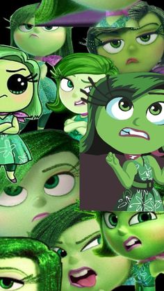 an image of cartoon characters with green hair