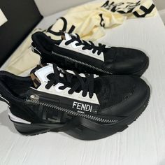 Fendi Flow Sneakers Authentic Size 37 Good Condition Fendi Flow Sneakers, Fendi Sneakers, Fendi Shoes, Womens Shoes Sneakers, Fendi, Shoes Sneakers, Size 7, Women Shoes, Sneakers