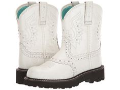 PRICES MAY VARY. 4LR technology provides lightweight support and stability Everlon sole is lightweight and flexible yet wear resistant Three-row stitch pattern Rhinestone and stud detail Not approved for riding Fat Babies, White Snake, Boots White, Western Boots Women, Western Boot, Baby Boots, Mid Calf Boots, Western Boots, Product Reviews