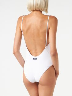 Ribbed one piece swimsuitWhite solid colorComposition: 90% Polyamide 10% Elastane Classic Summer Bodysuit, Classic White Bodysuit For Summer, Classic White Swimwear For Summer, Classic One-piece Swimwear For Summer, Classic Summer Swimwear With Lined Body, Classic Lined Swimwear For Swimming, Classic Summer Swimwear For Poolside, Wendy Peffercorn, One Piece Swimsuit White