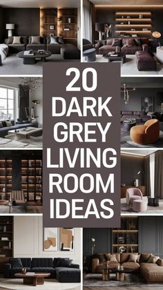 20 dark grey living room ideas that are perfect for the modern homeownership