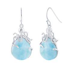 You'll love the impressive design of these beautiful earrings. You'll love the impressive design of these beautiful earrings. Backings: Frenchwire Additional details: nickel free Packaging: boxed Metal: sterling silver Plating: rhodium Finish: polished Length: 23 mm STONE DETAILS Stone type: Larimar Total weight: 1 1/2 ct. Setting: bezel Shape: pear Size: One Size. Color: Blue. Gender: female. Age Group: adult. Blue Larimar Dangle Jewelry, Elegant Handmade Larimar Jewelry, Blue Larimar Dangle Earrings, Nickel Free Larimar Jewelry For Gifts, Larimar Dangle Earrings For Gifts, Elegant Larimar Jewelry, Silver Larimar Dangle Earrings, Hypoallergenic Larimar Jewelry As A Gift, Hypoallergenic Larimar Jewelry For Gifts