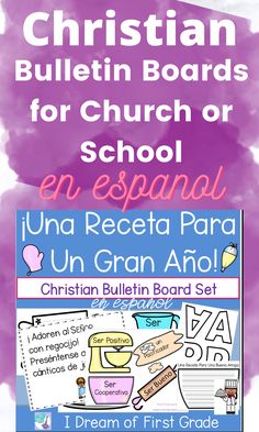 an image of the spanish bulletin board for children