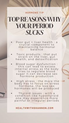 These are the most common reasons for why your period is painful, you have PMS, and overall feel like crap every month around your cycle! Keep in mind- while it's common to have symptoms around your period, it actually isn't normal. It's worth investigating deeper to see what could be causing the pain in the first place. Follow for more tips! Body Revolution, Improve Fertility, Thyroid Issues, Polycystic Ovarian Syndrome, Liver Health