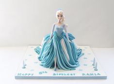 there is a birthday cake that looks like a princess