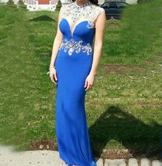 Prom Dresses Open Back, Romantic Prom Dress, Gown Fitted, Dresses Open Back, Royal Blue Prom, Blue Prom Dresses, Open Backs, Fitted Prom Dresses, Prom Dresses 2016