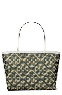 Mesmerizing monograms stamp this large mesh tote fashioned with two sturdy top handles and a spacious interior. Open top Top carry handles Lined Nylon Imported Everyday Monogram Print Tote Bag, Modern Monogram Print Rectangular Bags, Everyday Double Handle Bags With Monogram Print, Everyday Monogram Tote Shoulder Bag, Daily Use Monogram Print Tote Shoulder Bag, Travel Tote Bag With Monogram Print, Modern Bags With Monogram Print And Coated Canvas, Modern Shoulder Bag With Monogram Print For Everyday Use, Modern Monogram Print Shoulder Bag For Everyday Use