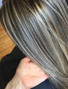 Partial Highlights Vs Full Highlights, Highlights Partial, Partial Highlights, Blonde Highlights On Dark Hair, Full Highlights, Dark Hair With Highlights, Brown Hair With Blonde Highlights, Blending Gray Hair, Ash Blonde Hair