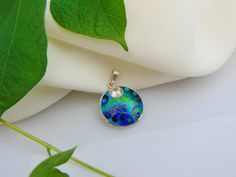 Fusion Style Hand Painted Jewelry For Gifts, Cloisonne Enamel, Handmade Jewelry Gift, Boho Jewelry, Jewelry Box, Handmade Jewelry, Gifts For Her, Pendant Necklace, Sterling Silver