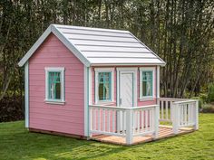 Kids Playhouse Unicorn outside plan with measures by WholeWoodPlayhouses Pink Playhouse, Wooden Outdoor Playhouse, Playhouse Furniture, Kids Playhouse Outdoors, Wood Playhouse, Pallet Playhouse, Loft Flooring, Outdoor Playhouse, Playhouse Plans