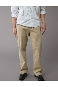 Flex is durable and designed to give you just enough stretch to move with no problem/A more structured fabric with a soft hand-feel and plenty of movement./Comfortable and never loses its shape/Specifically washed for a lived-in look/These pants are Structured Fabric, No Problem, Soft Hands, Soft Hand, Women's Jeans, American Eagle Outfitters, Khaki Pants, American Eagle, Women Jeans