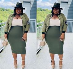 Plus Size Fashionista, Plus Size Fall Outfit, Big Girl Fashion, Fully Fashioned, Bodycon Skirt, Plus Size Black, Flexing