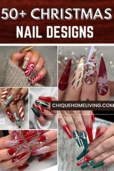 NEW CHRISTMIS NAILS, CHRISTMIS NAILS 2023 Merry Christmas Nails 2023, Christmas Nails 2023 Red, Red And Green Christmas Nail Designs, Green And Red Christmas Nails, Red And Green Christmas Nails, Christmas Themed Nails, Red Sparkly Nails, Wonderland Nails