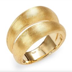 MARCO BICEGO Lucia 18K Yellow Gold Double Dome Ring Size 6.5 | eBay Marco Bicego, Dome Ring, Yellow Gold Jewelry, Domed Ring, Hand Engraving, Gold Jewelry, Jewelry Watches, Jewelry Rings, Ring Size