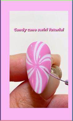 Dive into the holiday spirit with a sweet candy cane swirl nail design tutorial! 🍭💅✨ Explore festive DIY tips and create a whimsical Christmas manicure. Elevate your nail game with this easy-to-follow tutorial for a touch of seasonal joy! #ChristmasNails #CandyCaneManicure #DIYNailArt #FestiveNailTutorial Easy Christmas Designs For Nails, How To Do Candy Cane Nails, Candy Cane Nails Tutorial, Candy Cane Nail Tutorial, Swirl Nail Tutorial, Candy Cane Nail Art Tutorial, Christmas Nail Art Designs Easy Diy Ideas, How To Do Swirl Nail Art, Candy Cane Swirl Nails