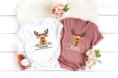 Custom Reindeer Christmas Shirts, Christmas Gift İdeas, Funny Christmas, Christmas Family Shirt, Deer Christmas Shirt, Personalized Shirt 1) Measure your favorite shirt at home from armpit to armpit then compare it with our size charts. 2) Select your size from the first drop down menu. 3) Select your shirt color. 4) Click on the ''add to cart'' button.  FOR A REGULAR TSHIRT = PLEASE SELECT SHORT SLV OPTION Size & Fit ? Please check the product details on listing. You can see the fit bar in the Fit Bar, Christmas Family Shirt, Bar Workout, Deer Christmas, Family Christmas Shirts, Reindeer Christmas, Family Shirt, One Drop, Christmas Deer