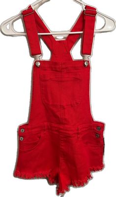 Red Forever 21 Summer Bottoms, Red Forever 21 Bottoms For Summer, Forever 21 Red Summer Bottoms, Casual Red Forever 21 Bottoms, Forever 21 Jeans, Overall Shorts, Something New, Forever 21, Overalls