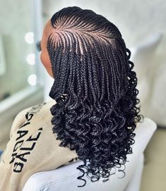 Cornrow Bob, Different Types Of Hairstyles, Curled Hair With Braid, Dreadlocks Styles, Dreadlocks Hairstyles, Cornrow Braids, Individual Braids