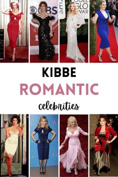 many different women in dresses with the words kibe romantic celebrates