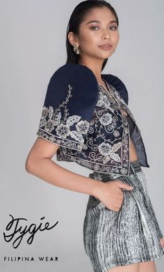 Modern Filipina Dress, Filipiniana Bolero Outfit, Modern Filipina Outfit, Modern Filipiniana Dress Kultura, Modern Filipiniana Outfit, Modern Filipiniana Outfit Classy, Classy Dress Casual, Filipiniana Dress Modern