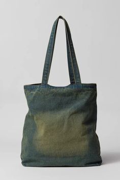 BDG Washed Denim Tote Bag | Urban Outfitters Casual Reversible Canvas Bag, Trendy Distressed Bag For Daily Use, Trendy Everyday Distressed Bags, Casual Distressed Bags For Daily Use, Trendy Everyday Distressed Bag, Distressed Denim Blue Bag For Daily Use, Distressed Denim Blue Bag For Everyday Use, Medium Wash Cotton Shoulder Bag With Zipper Pocket, Trendy Distressed Bag