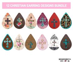 Sublimation Cross Earrings, Ni Logo, 300dpi Images, Sublimation Earrings, Earring Sublimation, Earring Bundle, No Limit, Earring Patterns, Tear Drop