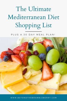 the ultimate mediterranean diet shopping list plus 30 day meal plan