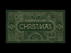 a green christmas card with the words fellowship of montgomery