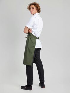 Chef Uniforms, Customised Aprons, Chef Shirt, Modern Aprons, Curtis Stone, Green Chef, Chef Shirts, Chef Pants