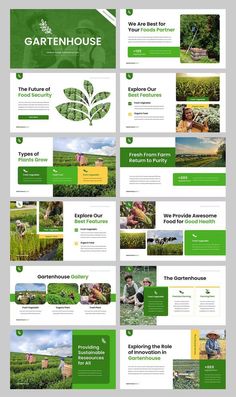 the green powerpoint presentation is ready to be used for presentations, presentations and presentations