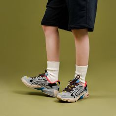 Asics is excited to bring back the Gel-Kayano 5 OG, one of the most iconic and beloved sneakers in the brand's history. This shoe was originally released in 1999 and quickly became a cult classic among sneakerheads and casual wearers alike. The 2018 release features the same bulky build and heavy overlays as the original, but with a few modern updates that make it even better than before. The tiger stripe branding has been updated with grey and black colors, and the GEL technology in the heel is Asics Sneakers With Vibram Sole For Outdoor Activities, Casual Asics Running Shoes With Abzorb Midsole, Asics Running Shoes With Laces For Outdoor, Asics Sneakers For Outdoor Activities With Round Toe, Asics Outdoor Running Shoes With Laces, Asics Sneakers With Vibram Sole And Round Toe, Asics Casual Outdoor Sneakers, Asics Outdoor Running Shoes With Round Toe, Casual Asics Sneakers For Outdoor