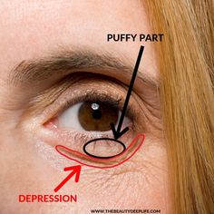 Puffy Eyes Makeup, Eyes Guide, Tired Looking Eyes, Eye Bags Makeup, Puffy Eyes Remedy, Puffy Eye, Step By Step Makeup, Makeup Tips And Tricks, Makeup Over 50