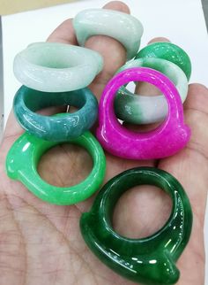 material:natural stone quantity:1pcs size:outdiameter 8-9US，thickness=7mm(if want other size,10-11us,please note it) note:have larger stock and offert wholesale price. Unique Round Jade Ring, Green Jade Rings With Natural Stones, Green Crystal Round Ring Gift, Green Crystal Round Ring For Gift, Green Crystal Round Ring As Gift, Unique Green Round Jewelry, Handmade Green Jade Rings, Green Crystal Ring With Natural Stones, Unique Pink Crystal Round Ring