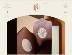 the website is designed to look like it has been made with chocolate