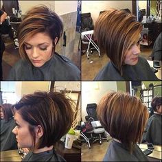 Edgy Bob Haircuts, Graduated Bob Hairstyles, Edgy Bob, Short Hair Highlights, Graduated Bob, Trendy Bob Hairstyles, Layered Bobs, Medium Bob Hairstyles, Hair Color Cream