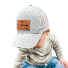 PRICES MAY VARY. Name Custom Toddler Baseball Cap: Our toddler baseball name hat is perfect for your child's outdoor sports, outings, and the best match for your child's personal style. Make a splash with a custom hat that features your own unique engraving, designed patterns or names on a leather patch. Click "Customize Now" to DIY your own hat and make it truly one-of-a-kind. Premium Quality Material Baby Baseball Cap: Our toddler snapback hats for boys is crafted from top-quality cotton fabri Hats Style, Matching Hats, Baby Boy Accessories, Baseball Baby, Dad Son, Boy Hat, Boys Accessories, Kids Luggage, Build Your Brand