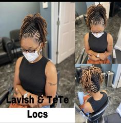 Dreadlock Styles Ponytail, Loc Updo Long Hair, Dreadlock Styles For Long Hair, Basket Weave Loc Styles, Two Strand Twist Updo Locs, Long Locs Hairstyles For Women Updo, Ponytail Loc Styles For Women, Locs Hairstyles For Women Short Updo, Dred Locks Hair Styles For Women