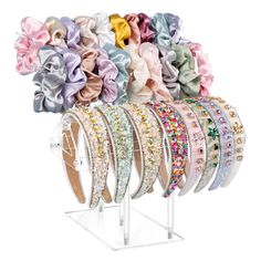 PRICES MAY VARY. Keep organized-Say goodbye to mess!AOFLLU headband holder is here to keep your jewelry and headband organized and easily accessible.No more digging through drawers or tangled messes-just grab and go Variety display-Not just for headbands! Our versatile headband holder organizer also fits hair ties,hair scrunchies,and other accessories. Keep your entire hair accessory collection in one place,this hairband organizer for girls making the morning easy Premium quality-Crafted from st Hairband Organizer, Hair Accessories Organizer, Scrunchie Holder, Headband Display, Clear Bracelet, Headband Organizer, Accessories Organizer, Organizing Hair Accessories, Headband Holder