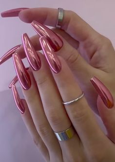 Pink Chrome Nails, Pink Chrome, Fabulous Nails, Gorgeous Nails, Perfect Nails, Nail Designer