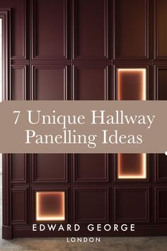 7 Unique Hallway Panelling Ideas for your home. Paneling Hallway Ideas, Panelled Walls In Hallway, Paneled Hallway Ideas, Stairwell Paneling Ideas, Hall Wall Interior Design, Entrance Way Panelling, Hallway Partition Ideas, Wall Paneling Design Interiors, Decorative Hallway Ideas