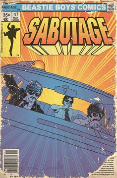 an old comic book with the title sabotage