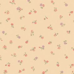 an old fashioned wallpaper with pink and purple flowers