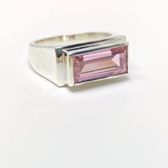 Kunzite Ring, Rings for Women, 925 Solid Sterling Silver Ring, Signet Stone Ring, Pink Kunzite Rectangle Ring, Handmade Ring, Gift Ring Gemstone details:  Shape: Rectangle Stone: Kunzite Metal: Solid silver Stone Color: Pink Add this beautiful Ring in your accessories to make you feel unique. This ring have 925 stamp and you will receive a ring like the one in the picture. You can choose any size you want from drop down menu. We Accept Custom Order and Bulk Order Also, Feel free to contact me fo Kunzite Ring, Baby Bling, Chunky Rings, Ring Gift, Stone Rings, Handmade Ring, Rings Statement, Beautiful Rings, Statement Rings