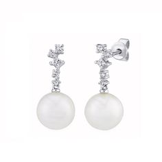 Fresh Water Pearls, Fresh Water Pearl, Water Pearls, Diamond Stud Earrings, Pearl Diamond, Diamond Stud, Online Earrings, Pearl Drop Earrings, Pearl Drop