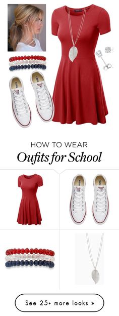 "Every Day School Outfit" by lklfamily on Polyvore featuring Doublju, Converse, Kim Rogers and Amanda Rose Collection Outfits For School, Urban Fashion Trends, Amanda Rose, Kim Rogers, Cute Fall Outfits, School Outfit, College Outfits, Childrens Fashion, Comfortable Outfits