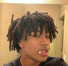 Cute Dreads, Dreadlock Hairstyles For Men, Dreads Styles, Black Men Hairstyles, Hair Twist Styles, Dread Hairstyles, Dreadlock Hairstyles, Locs Hairstyles